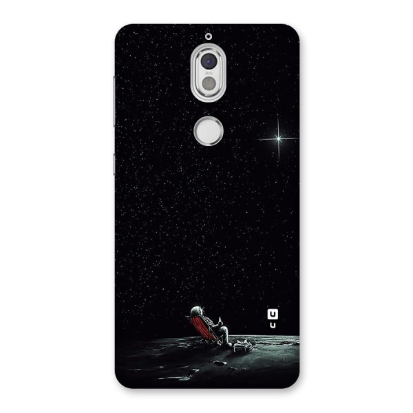 Resting Spaceman Face Back Case for Nokia 7