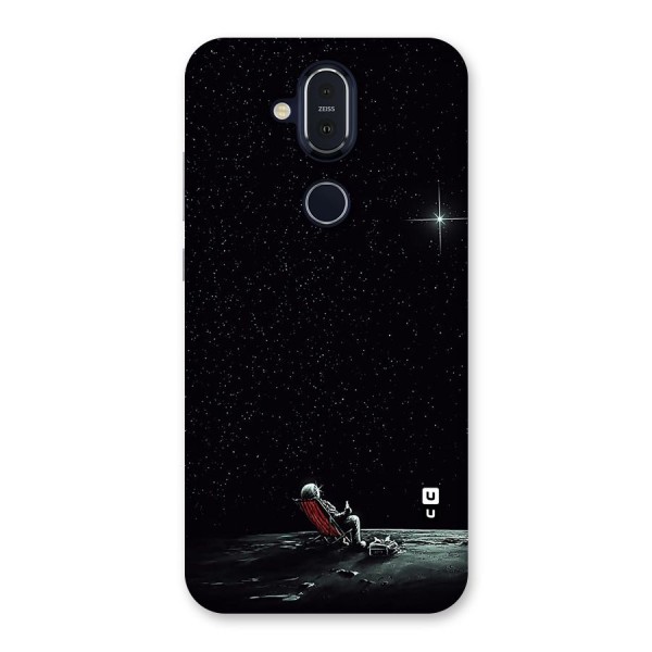 Resting Spaceman Face Back Case for Nokia 8.1