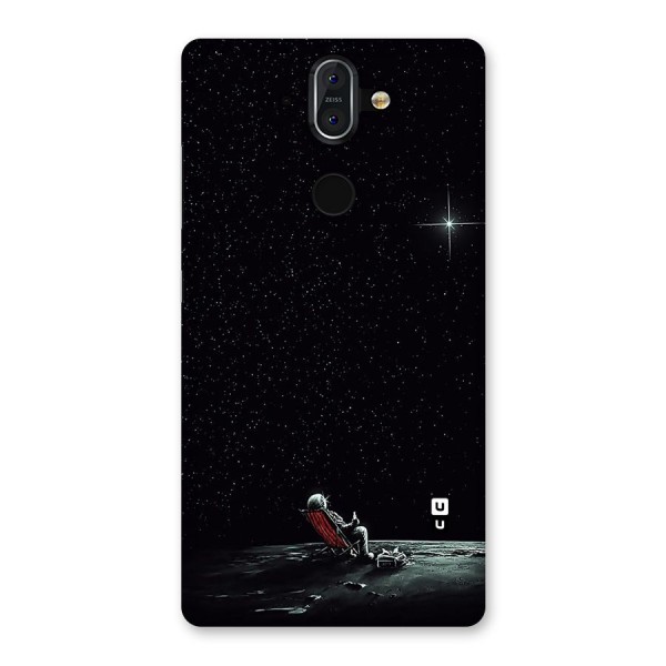 Resting Spaceman Face Back Case for Nokia 8 Sirocco