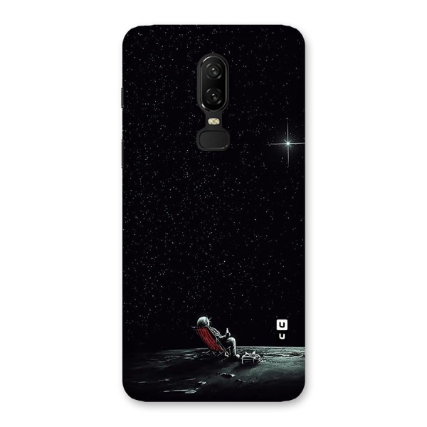 Resting Spaceman Face Back Case for OnePlus 6
