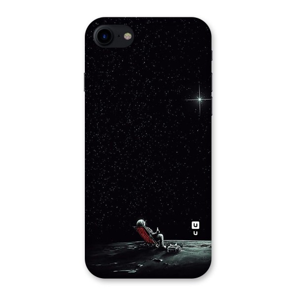 Resting Spaceman Face Back Case for iPhone SE 2020