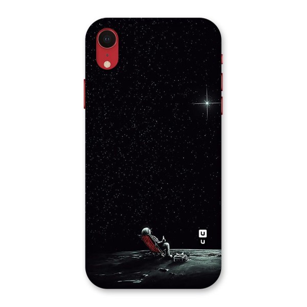 Resting Spaceman Face Back Case for iPhone XR