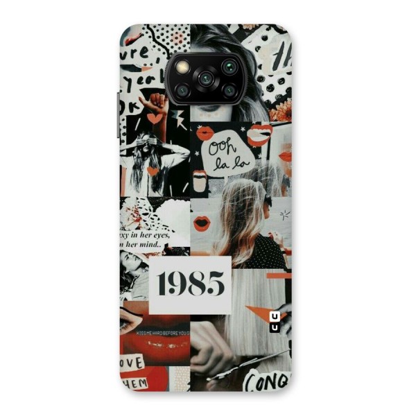 Retro Pattern Back Case for Poco X3