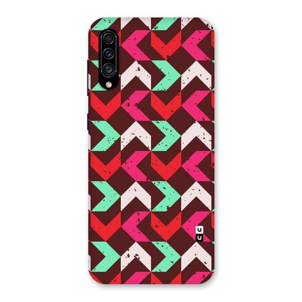 Retro Red Pink Pattern Back Case for Galaxy A30s