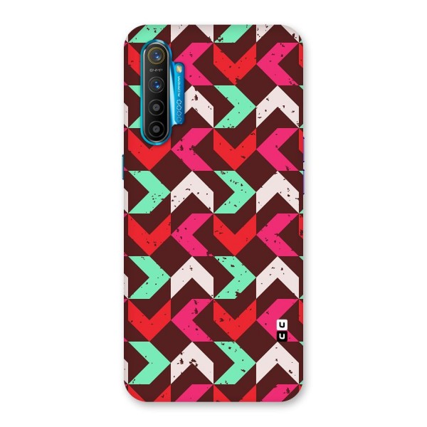 Retro Red Pink Pattern Back Case for Realme XT
