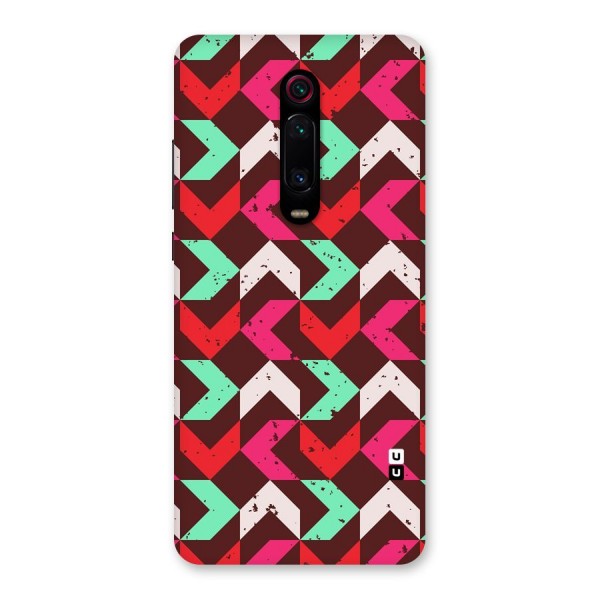 Retro Red Pink Pattern Back Case for Redmi K20 Pro