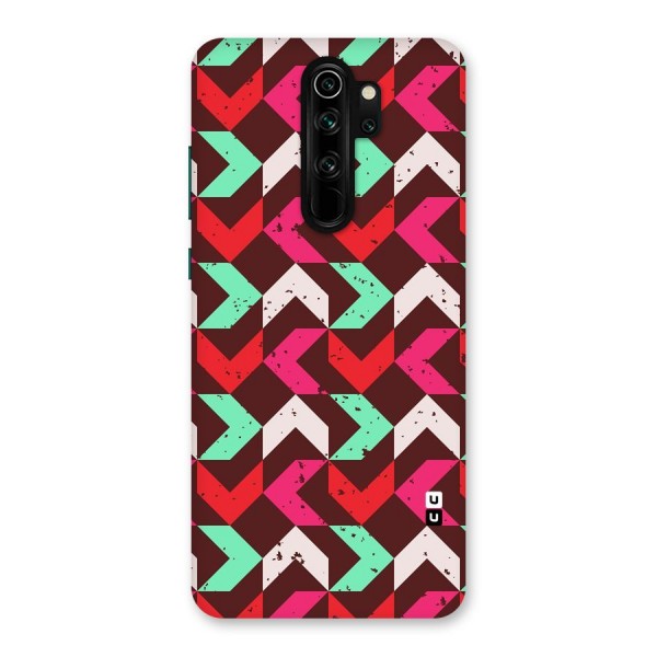 Retro Red Pink Pattern Back Case for Redmi Note 8 Pro
