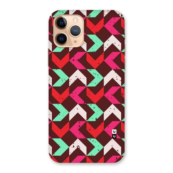 Retro Red Pink Pattern Back Case for iPhone 11 Pro