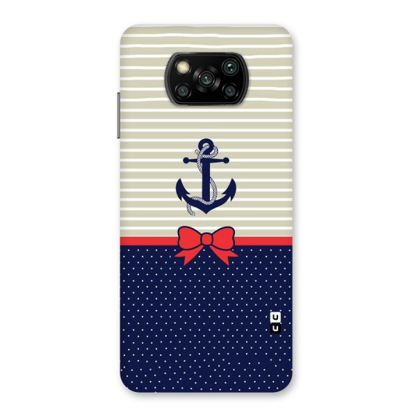 Ribbon Anchor Back Case for Poco X3