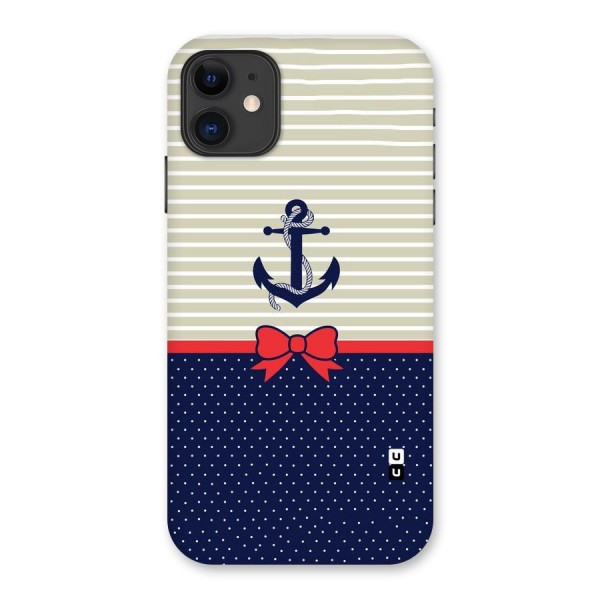 Ribbon Anchor Back Case for iPhone 11
