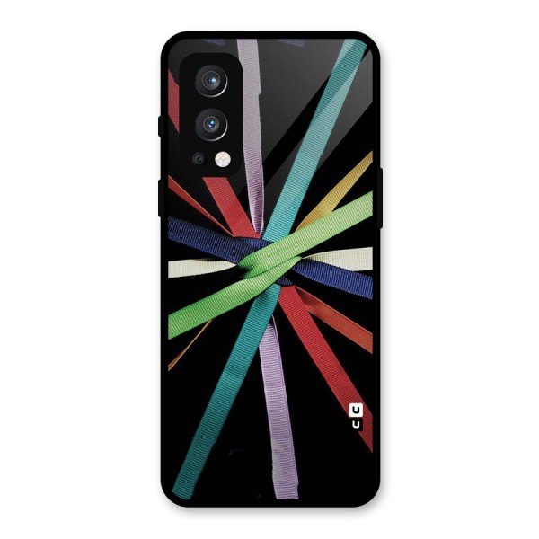Ribbon Design Glass Back Case for OnePlus Nord 2 5G