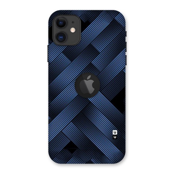 Ribbon Stripes Back Case for iPhone 11 Logo Cut