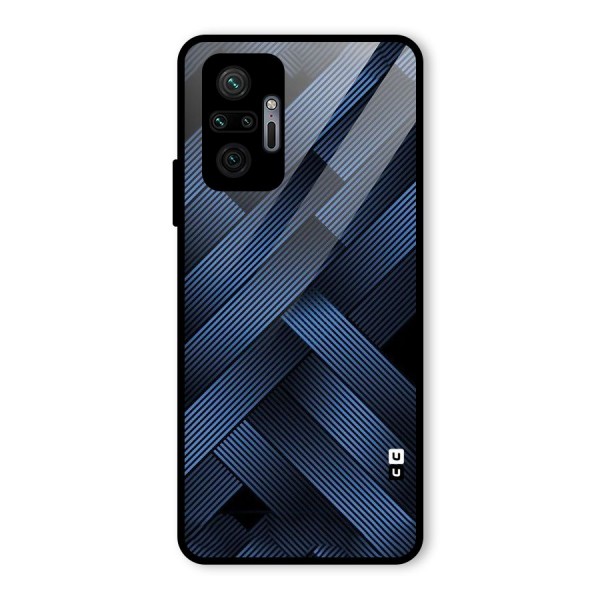 Ribbon Stripes Glass Back Case for Redmi Note 10 Pro Max