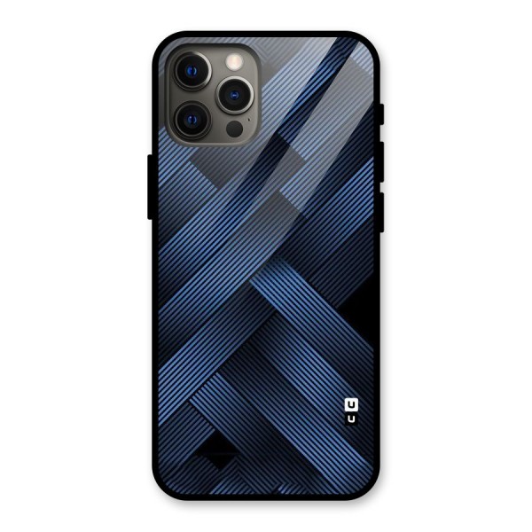 Ribbon Stripes Glass Back Case for iPhone 12 Pro Max