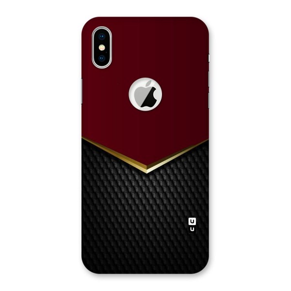 Rich Design Back Case for iPhone XS Logo Cut