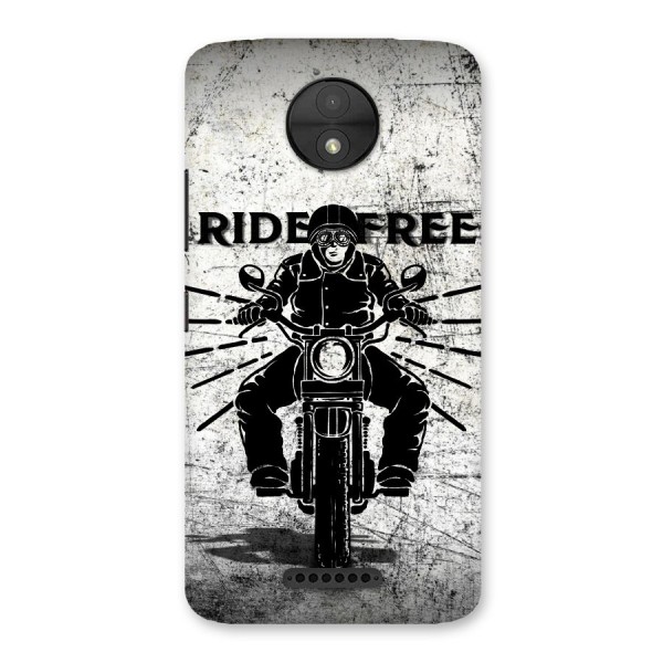Ride Free Back Case for Moto C