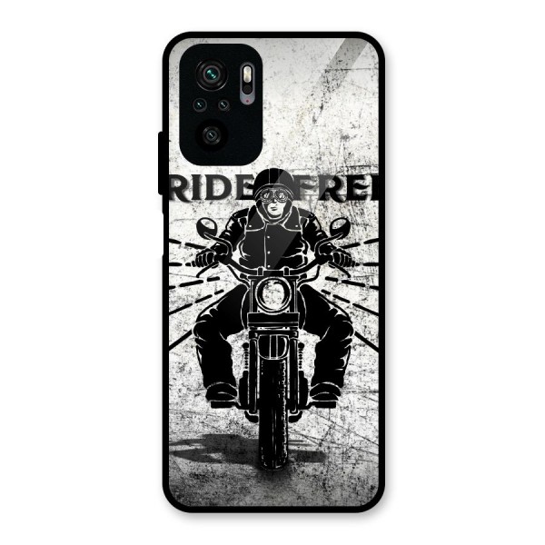 Ride Free Glass Back Case for Redmi Note 10