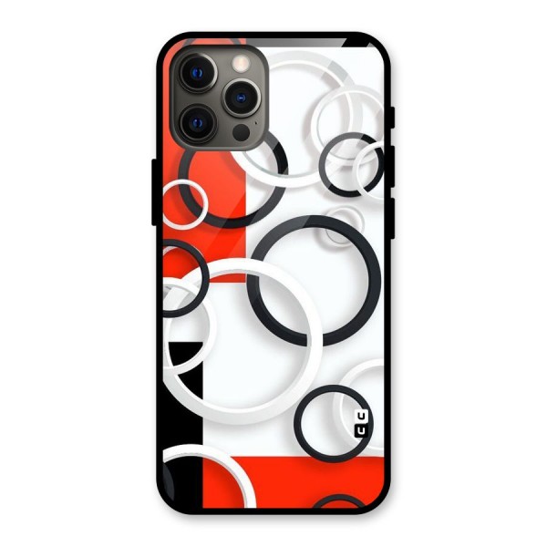 Rings Abstract Glass Back Case for iPhone 12 Pro Max