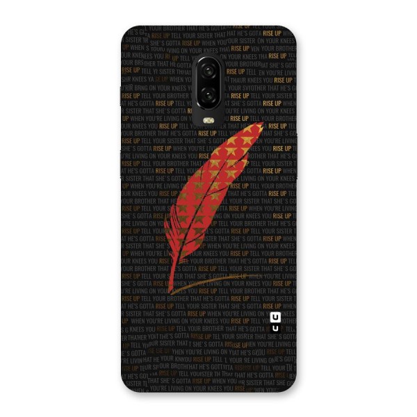 Rise Up Feather Back Case for OnePlus 6T