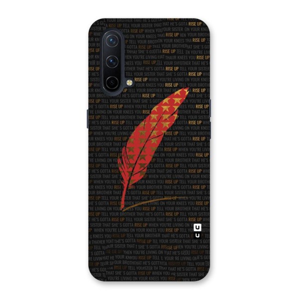 Rise Up Feather Back Case for OnePlus Nord CE 5G
