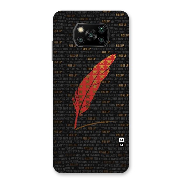 Rise Up Feather Back Case for Poco X3