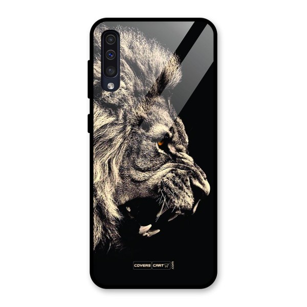 Roaring Lion Glass Back Case for Galaxy A50
