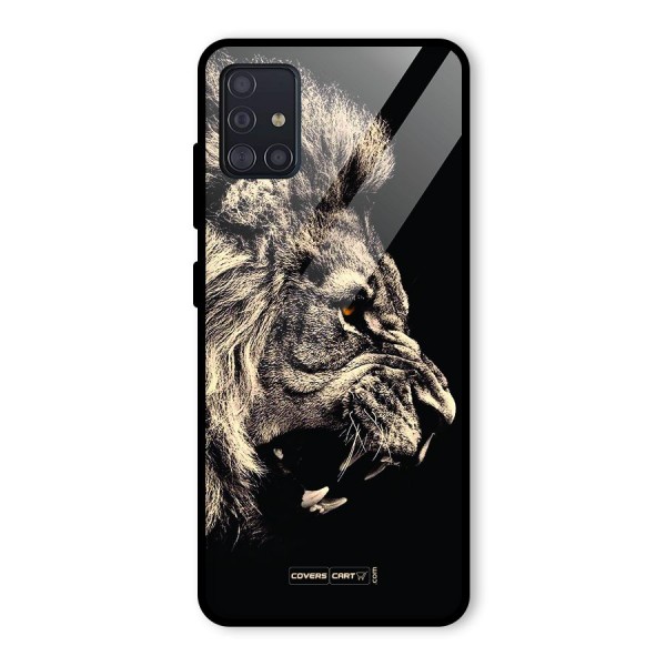 Roaring Lion Glass Back Case for Galaxy A51
