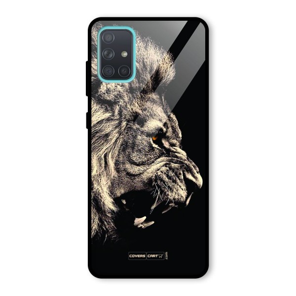 Roaring Lion Glass Back Case for Galaxy A71