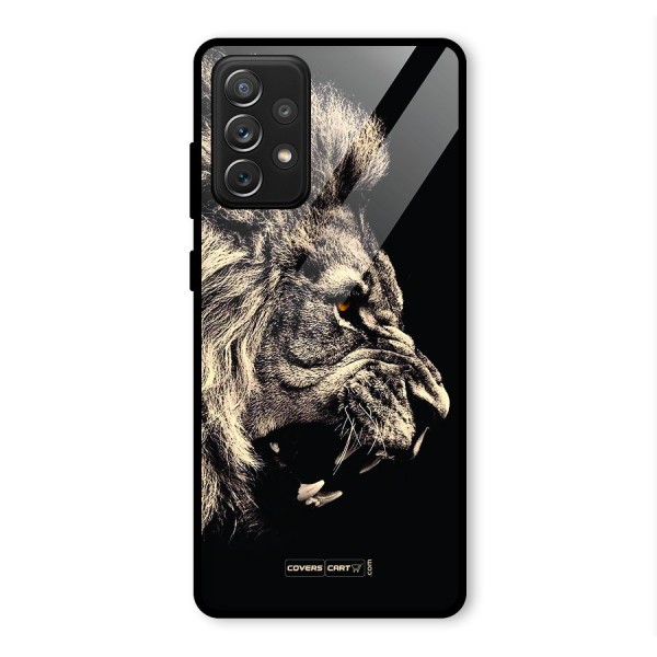 Roaring Lion Glass Back Case for Galaxy A72