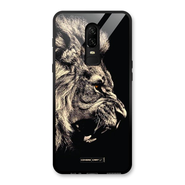 Roaring Lion Glass Back Case for OnePlus 6