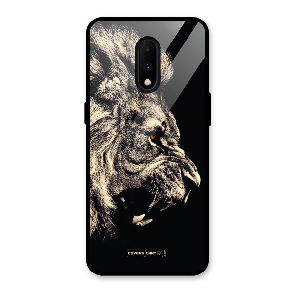 Roaring Lion Glass Back Case for OnePlus 7