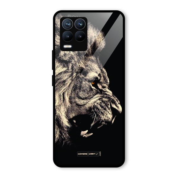 Roaring Lion Glass Back Case for Realme 8 Pro