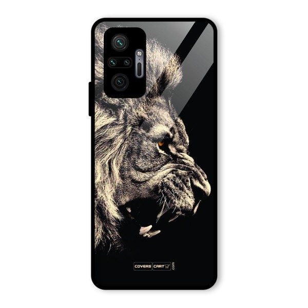 Roaring Lion Glass Back Case for Redmi Note 10 Pro