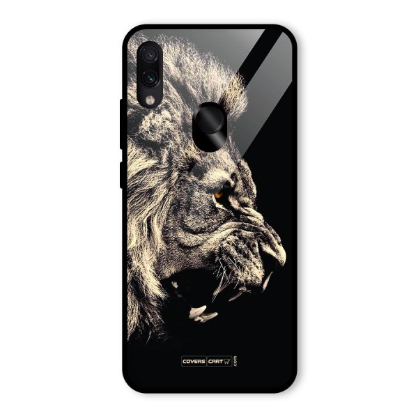 Roaring Lion Glass Back Case for Redmi Note 7