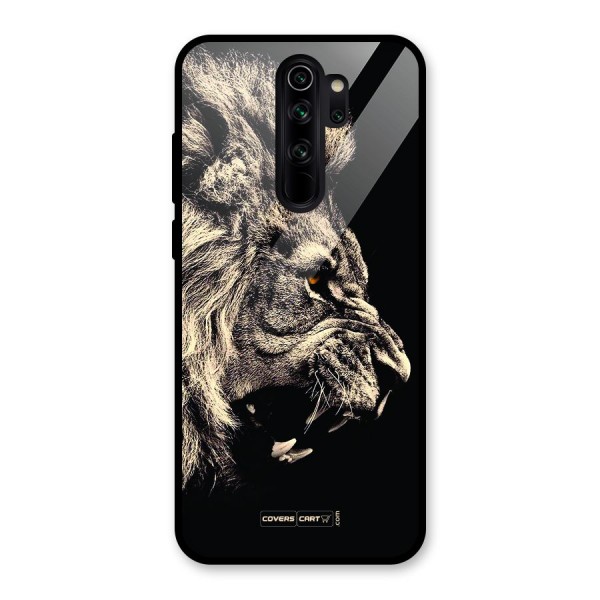 Roaring Lion Glass Back Case for Redmi Note 8 Pro