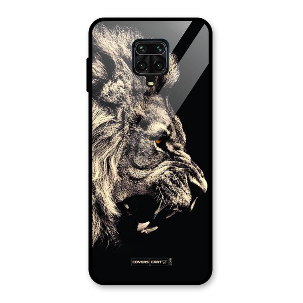 Roaring Lion Glass Back Case for Redmi Note 9 Pro