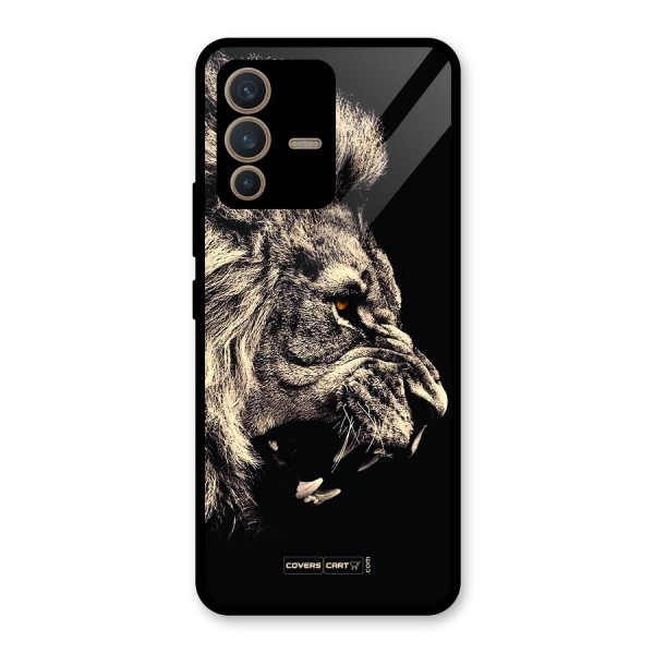 Roaring Lion Glass Back Case for Vivo V23 5G