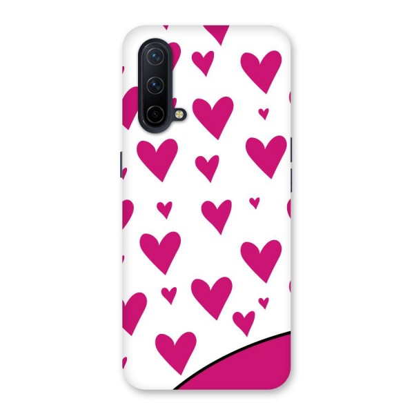 Romantic Couples with Hearts Back Case for OnePlus Nord CE 5G