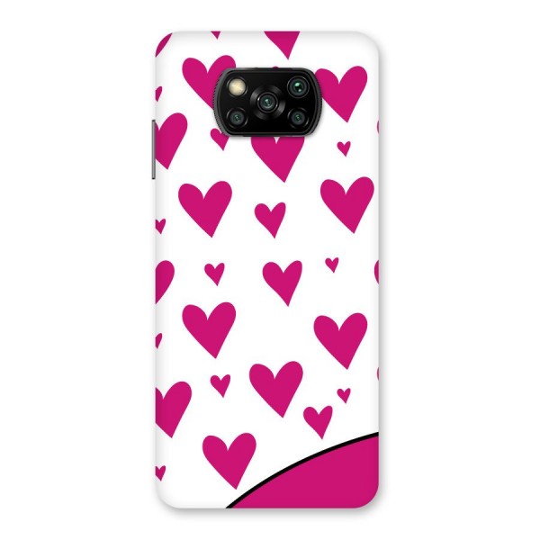 Romantic Couples with Hearts Back Case for Poco X3