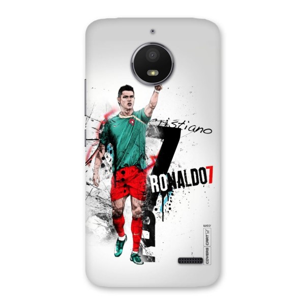 Ronaldo In Portugal Jersey Back Case for Moto E4