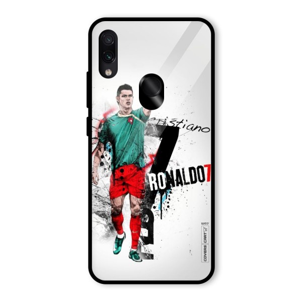 Ronaldo In Portugal Jersey Glass Back Case for Redmi Note 7