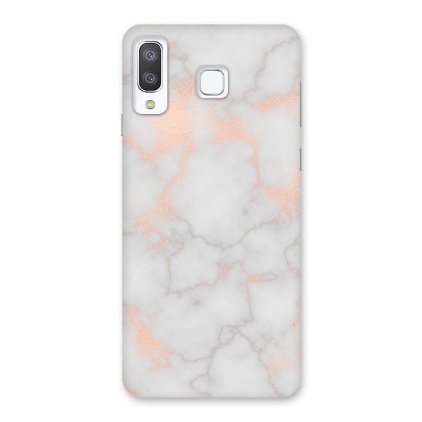 RoseGold Marble Back Case for Galaxy A8 Star