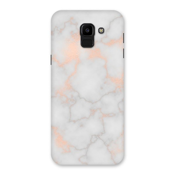 RoseGold Marble Back Case for Galaxy J6