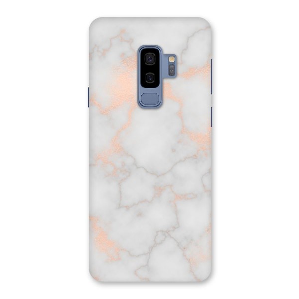 RoseGold Marble Back Case for Galaxy S9 Plus