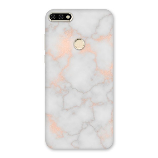RoseGold Marble Back Case for Honor 7A