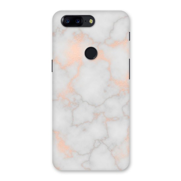 RoseGold Marble Back Case for OnePlus 5T