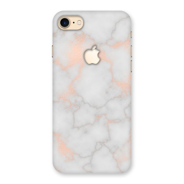 RoseGold Marble Back Case for iPhone 7 Apple Cut