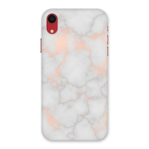 RoseGold Marble Back Case for iPhone XR