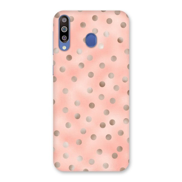 RoseGold Polka Dots Back Case for Galaxy M30