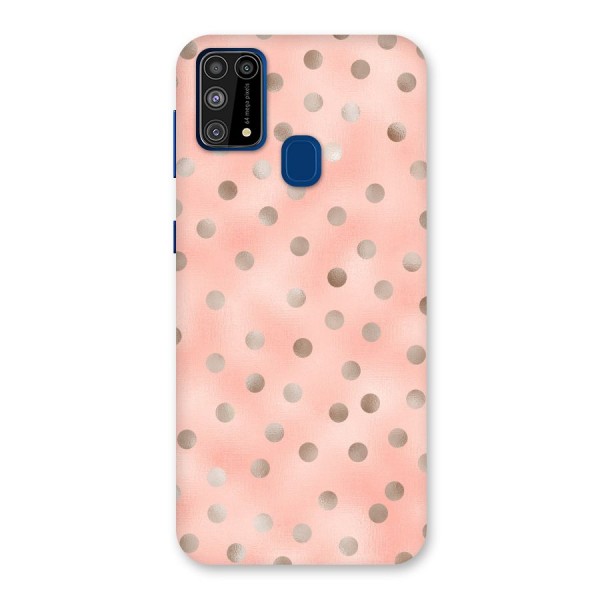RoseGold Polka Dots Back Case for Galaxy M31